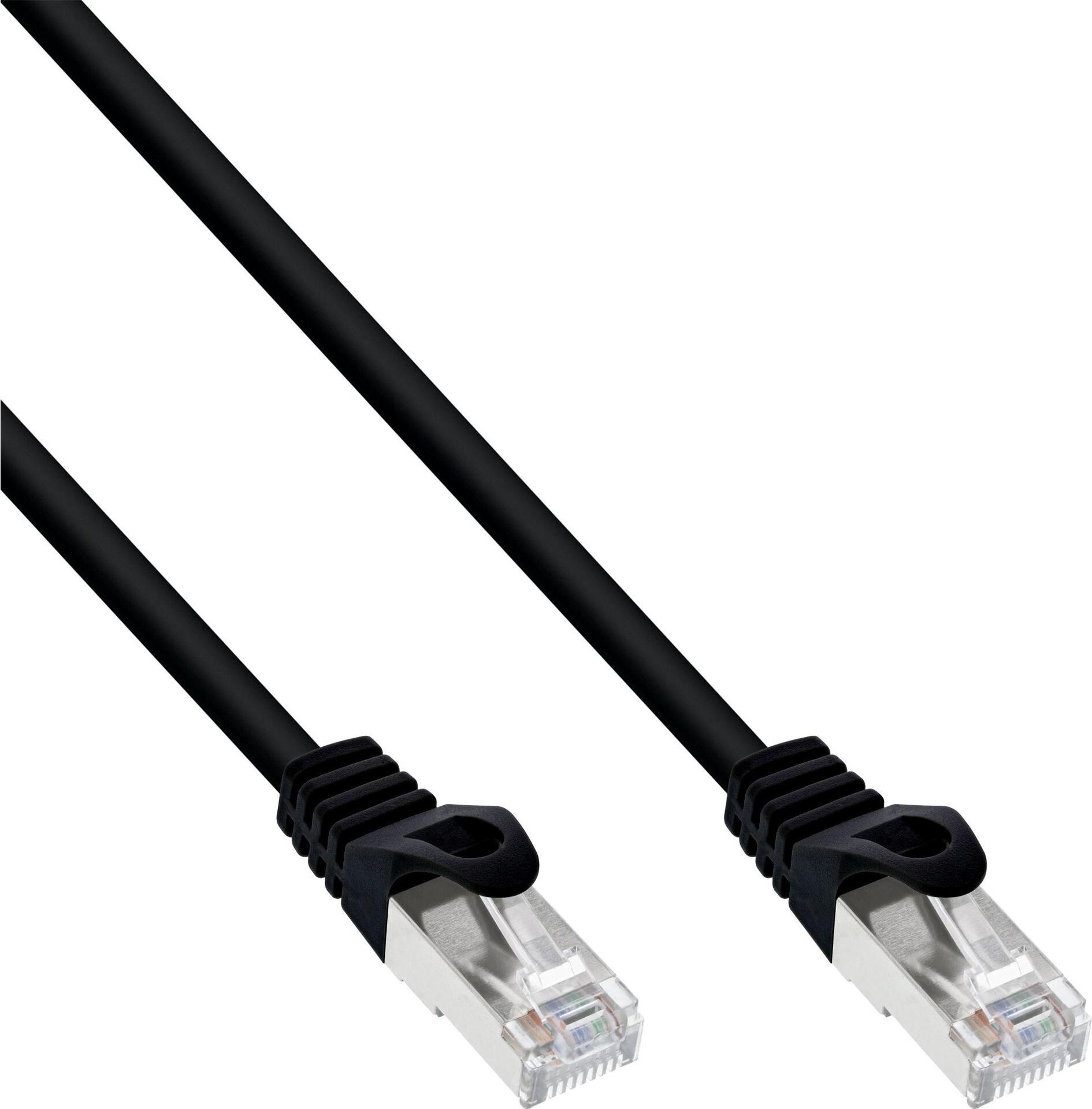 InLine 40er Bulk-Pack Patchkabel SF/UTP Cat.5e schwarz 2m - Kabel - Netzwerk - Video/Analog - CAT 5e - SFTP - UTP - 2 m (B-72502S) von InLine