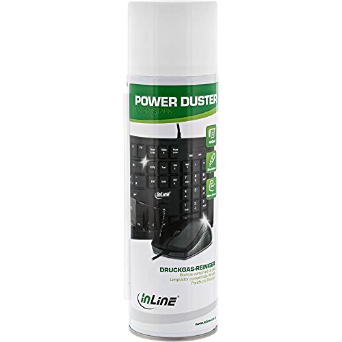 InLine 43218A Power Duster extra starker Druckgas-Reiniger Spraydose 400ml von InLine