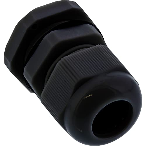 InLine 44010B 10er Pack Kabeldurchführung PG 7 Nylon IP68 3,5-6mm, schwarz von InLine