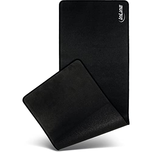 InLine 55451S Maus-Pad XL Schreibtischunterlage, schwarz, 900x400x2mm von InLine