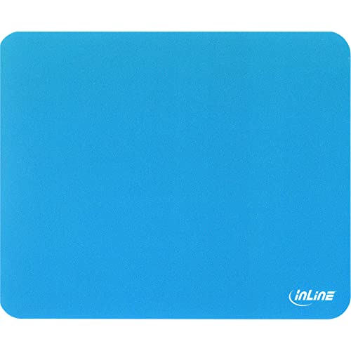 InLine 55457B Mauspad (Blau, Monoton, Universal, 220 ‚ mm, 180 ‚ Mm, 0, 4 ‚ Mm) von InLine