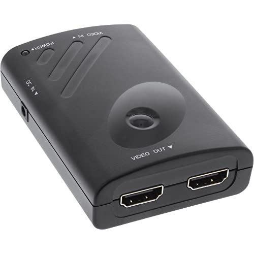 InLine 57821A Displayport zu 2x HDMI Splitter/Verteiler, FullHD, mit Videowand-Funktion von InLine