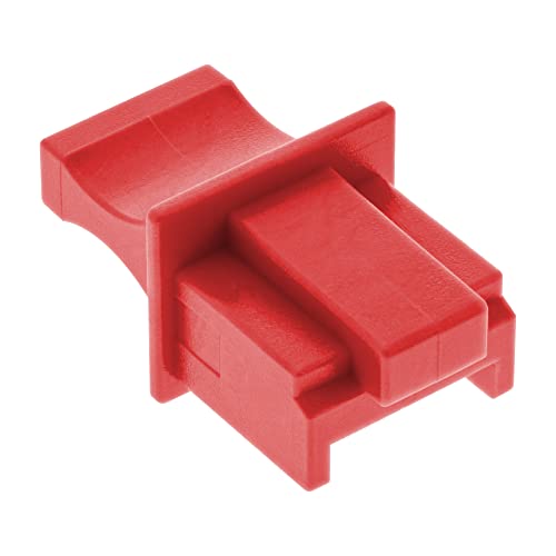 InLine 59942K 100er Pack Staubschutz, für RJ45 Buchse, rot von InLine