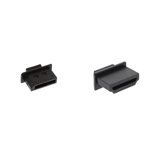 InLine 59948H50er Pack Staubschutz, für DisplayPort Buchse, schwarz & 59948L 10er Pack Staubschutz, für HDMI Buchse, schwarz von InLine