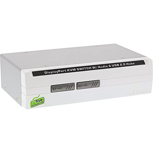 InLine 63632I KVM Desktop Switch, 2-fach, DisplayPort 1.2, 4K, USB 2.0, Audio von InLine