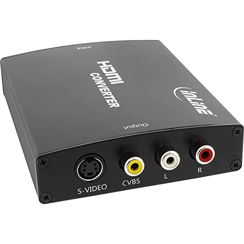 InLine 65006 Konverter HDMI zu Composite/S-Video, mit Audio, Eingang HDMI, Ausgang: Cinch, S-Video und Audio Cinch von InLine