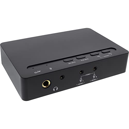 InLine 66670B USB 2.0 SoundBox 7.1, 48KHz / 16-bit, mit Toslink Digital IN / OUT von InLine