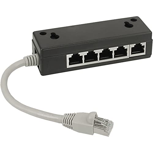 InLine 69935 ISDN Verteiler, 5x RJ45 Buchse, 15cm Kabel, mit Endwiderständen von InLine