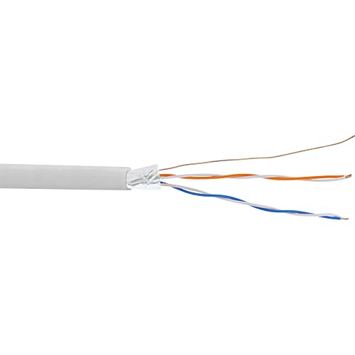 InLine 69980C Telefon-Kabel 4-adrig, 2x2x0,6mm, zum Verlegen, 25m Ring von InLine