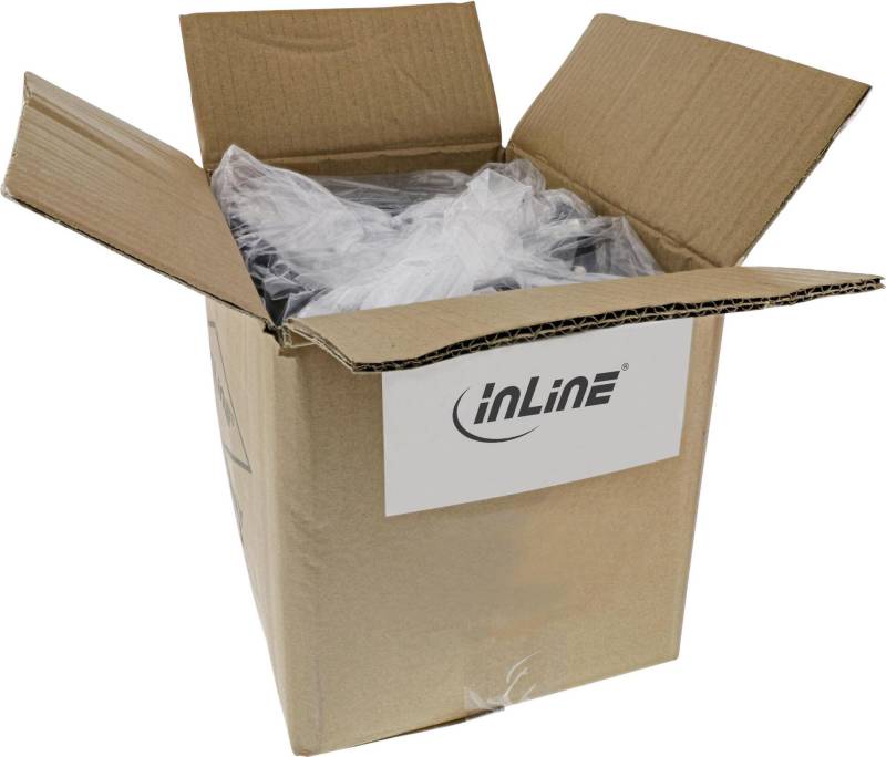 InLine 70er Bulk-Pack USB 2.0 Kabel A an B schwarz Kontakte gold - Kabel - Digital/Daten - m (B-34518S) von InLine
