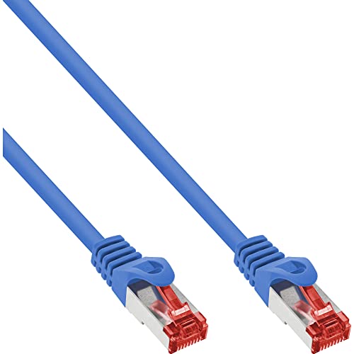 InLine 76105B Patchkabel, S/FTP (PiMf), Cat.6, 250MHz, PVC, CCA, blau, 5m von InLine