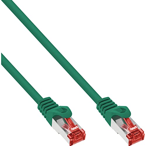 InLine 76112G Patchkabel, S/FTP (PiMf), Cat.6, 250MHz, PVC, CCA, grün, 1,5m von InLine