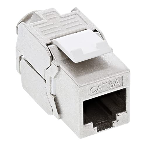 InLine 76202A Keystone RJ45 Buchse / LSA Einsatz, SNAP-In, Cat.6a, schmale Bauform von InLine