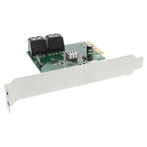 InLine 76617D Schnittstellenkarte, 4x SATA 6Gb/s, mit 4x SATA, RAID 0,1,10,JBOD, PCIe 2.0 (PCI-Express) von InLine