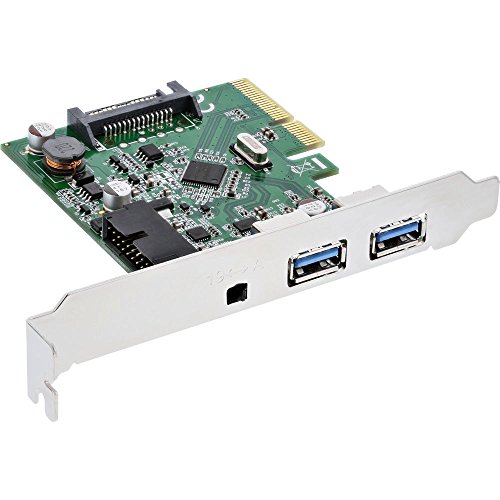 InLine 76660E Schnittstellenkarte, PCIe x4, 2x USB 3.1, 2x Typ-A extern oder 1x 19pin intern InLine 76660E Schnittstellenkarte, PCIe x4, 2x USB 3.1, 2x Typ-A extern oder 1x 19pin intern von InLine