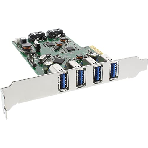 InLine 76664C Schnittstellenkarte, 4x USB 3.0 + 2x SATA 6Gb/s, PCIe, inkl. Low-Profile Slotblech InLine 76664C Schnittstellenkarte, 4x USB 3.0 + 2x SATA 6Gb/s, PCIe, inkl. Low-Profile Slotblech von InLine