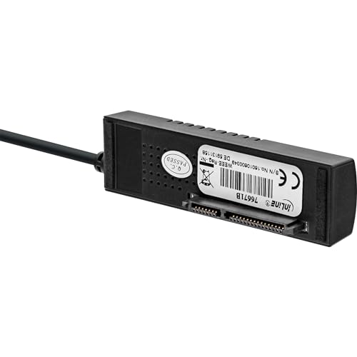 InLine 76671B USB 3.1 zu SATA 6Gb/s Konverter Kabel, USB A Stecker, 0,9m von InLine