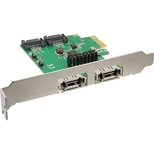 InLine 76696B Schnittstellenkarte, 2+2-fach SATA 6Gb/s, PCIe, kein RAID von InLine