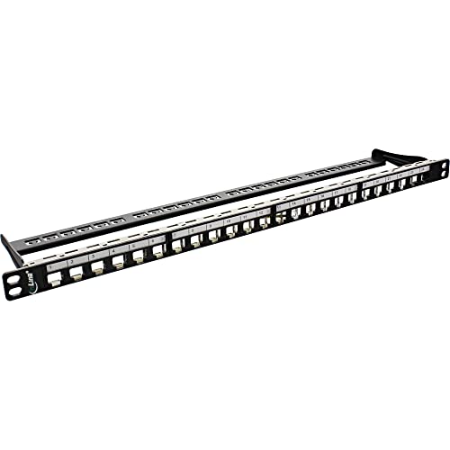InLine 76824C Patchfeld 24-fach, Keystone Snap-In Leerblech Patchpanel, 19", 0,5HE, schwarz InLine 76824C Patchfeld 24-fach, Keystone Snap-In Leerblech Patchpanel, 19", 0,5HE, schwarz von InLine