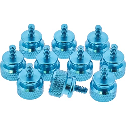 InLine 77770B 10er Pack Rändelschrauben für Gehäuse, blau von InLine