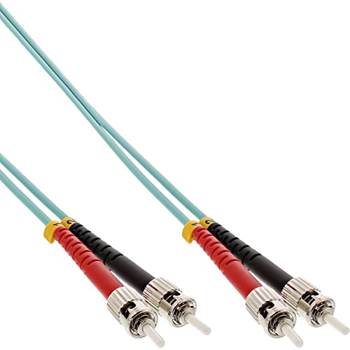 InLine 81501O LWL Duplex Kabel, ST/ST, 50/125µm, OM3, 1m von InLine