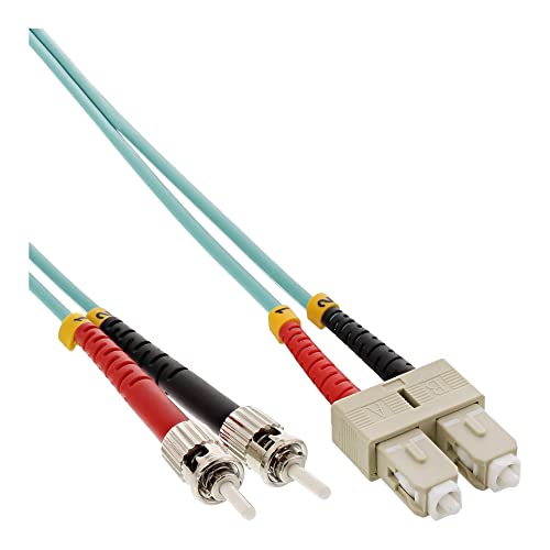 InLine 82501O LWL Duplex Kabel, SC/ST, 50/125µm, OM3, 1m von InLine