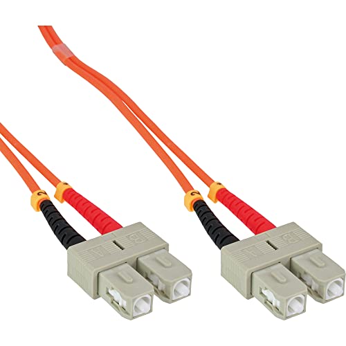 InLine 83501 LWL Duplex Kabel, SC/SC, 50/125µm, OM2, 1m von InLine