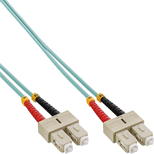 InLine 83501O LWL Duplex Kabel, SC/SC, 50/125µm, OM3, 1m von InLine