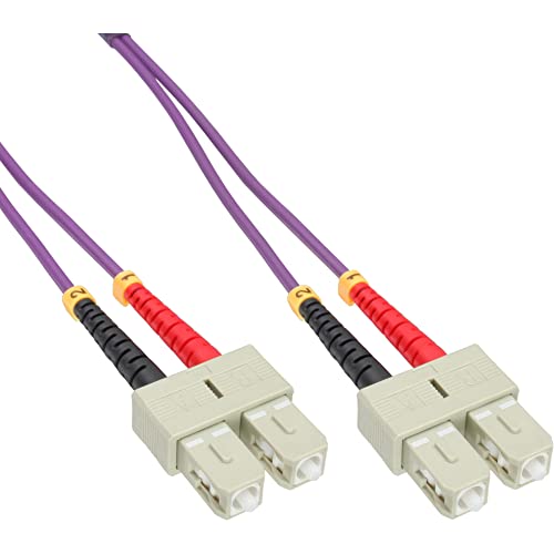 InLine 83501P LWL Duplex Kabel, SC/SC, 50/125µm, OM4, 1m von InLine