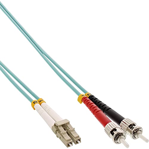 InLine 88503O LWL Duplex Kabel, LC/ST, 50/125µm, OM3, 3m von InLine