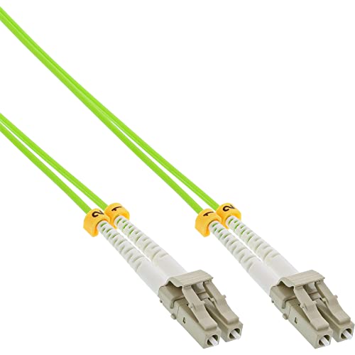 InLine 88541Q LWL Duplex Kabel, LC/LC, 50/125µm, OM5, 1m von InLine