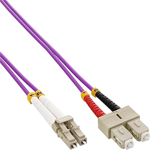 InLine 88638P LWL Duplex Kabel, LC/SC, 50/125µm, OM4, 25m von InLine