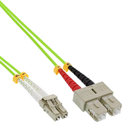 InLine 88638Q LWL Duplex Kabel, LC/SC, 50/125µm, OM5, 25m von InLine