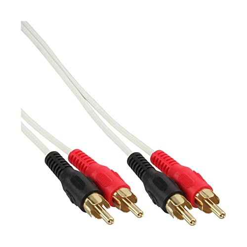 InLine 89933U Cinch Kabel, 2x Cinch, Stecker / Stecker, weiß / gold, 0,5m InLine 89933U Cinch Kabel, 2x Cinch, Stecker / Stecker, weiß / gold, 0,5m von InLine
