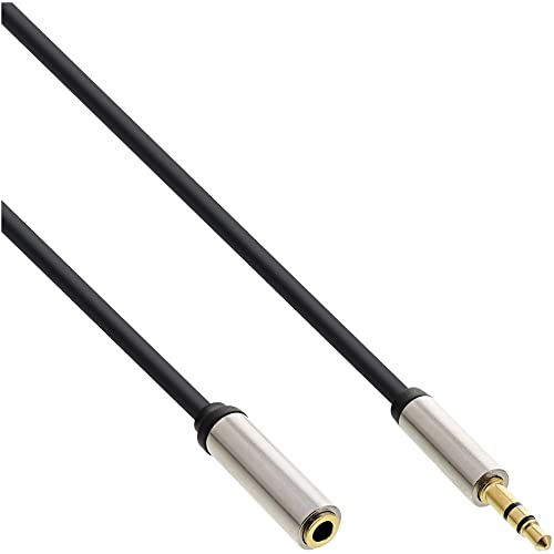 InLine 99235 Slim Audio Kabel Klinke 3,5mm ST/BU, Stereo, 5m von InLine