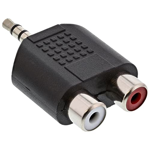 InLine 99302 Audio Adapter, 3,5mm Klinke Stecker an 2x Cinch Buchse, Stereo von InLine