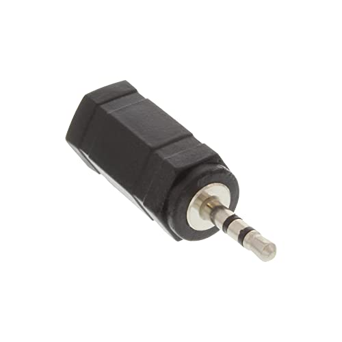 InLine 99308 Audio Adapter, 2,5mm Klinke Stecker zu 3,5mm Buchse, Stereo, 1 Stück von InLine