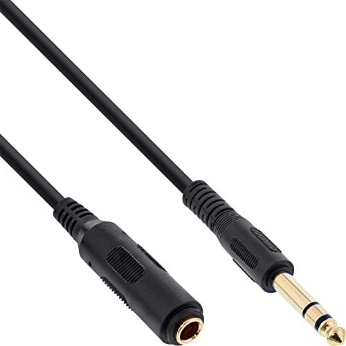 InLine 99975 Kopfhörerverlängerung, 6,3mm Klinke Stecker / Buchse, Stereo, vergoldete Kontakte, 5m InLine 99975 Kopfhörerverlängerung, 6,3mm Klinke Stecker / Buchse, Stereo, vergoldete Kontakte, 5m von InLine