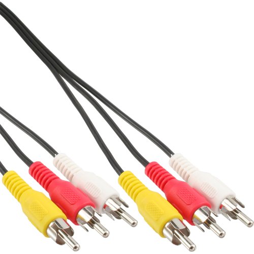 InLine AV-Kabel, 3 x Cinch-Stecker auf Stecker, 2 m von InLine
