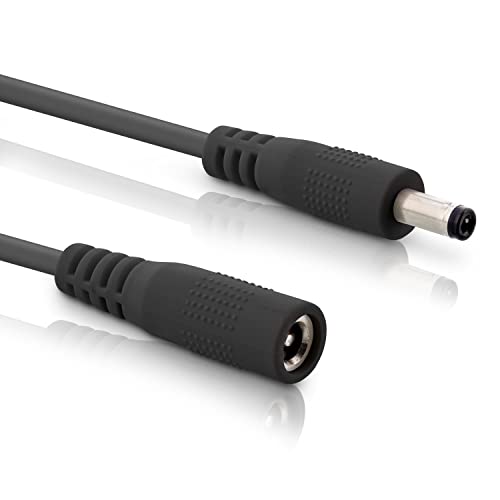 InLine - DC Verlängerungskabel, Universal Netzteil Verlängerungskabel für Amazon Echo Dot, LED Streifen, Überwachungskameras, DC Stecker/Buchse 4,0 x 1,7mm, schwarz, 2m von InLine