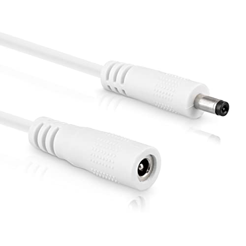 InLine - DC Verlängerungskabel, Universal Netzteil Verlängerungskabel für LED Streifen, Überwachungskameras, Drucker, Router, Switches uvm., DC Stecker/Buchse 4,0 x 1,7mm, weiß, 5m von InLine