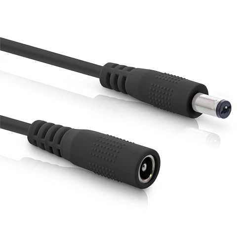 InLine - DC Verlängerungskabel, Universal Netzteil Verlängerungskabel für LED Streifen, Überwachungskameras, Drucker, Router, Switches uvm., DC Stecker/Buchse 5,5 x 2,1mm, schwarz, 1m InLine - DC Verlängerungskabel, Universal Netzteil Verlängerungskabel für LED Streifen, Überwachungskameras, Drucker, Router, Switches uvm., DC Stecker/Buchse 5,5 x 2,1mm, schwarz, 1m von InLine