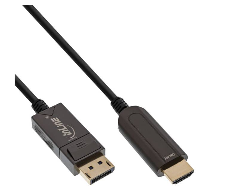 InLine DisplayPort zu HDMI AOC Konverter Kabel, 4K/60Hz, schwarz von InLine
