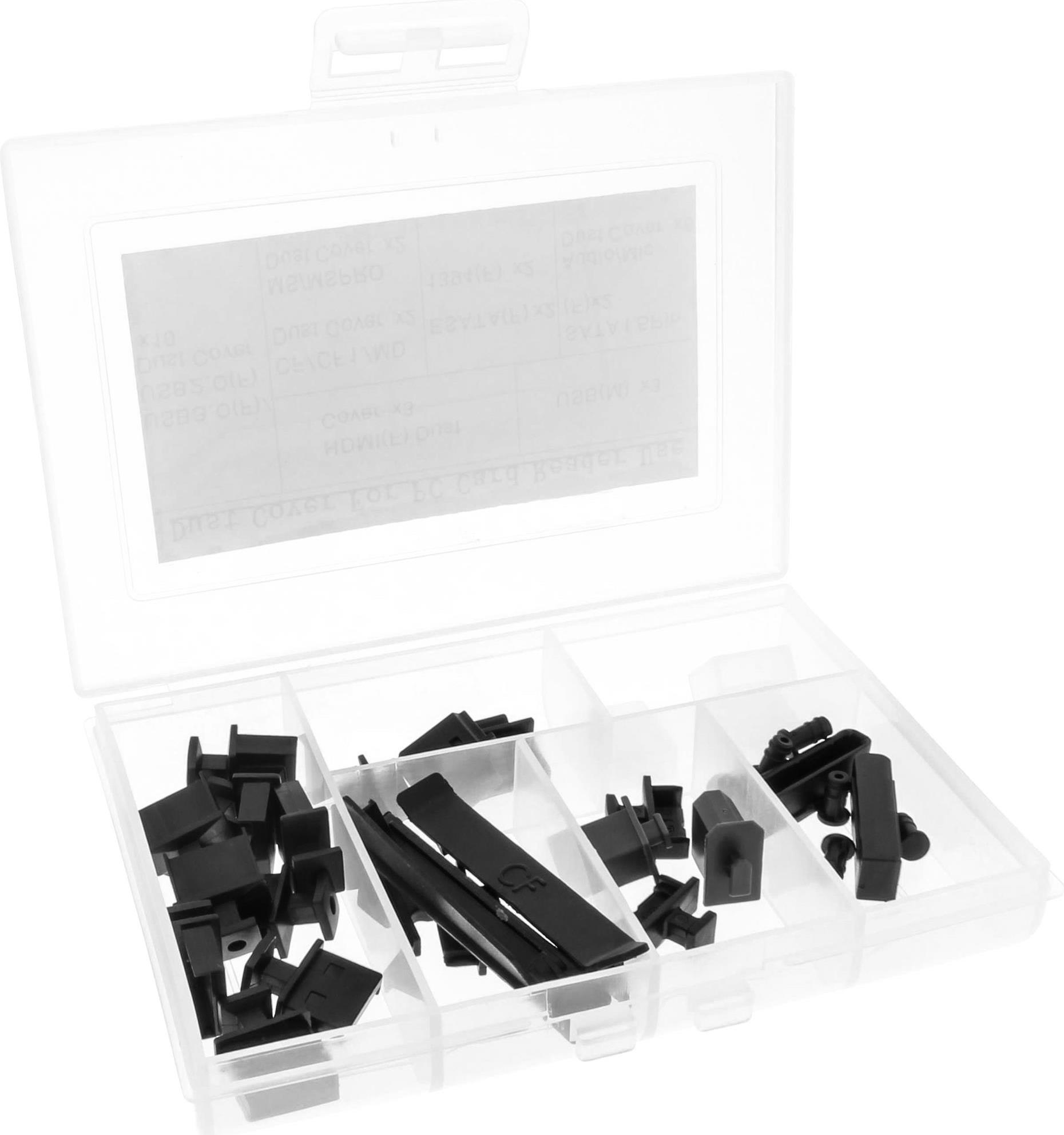 InLine Dust Cover Set for Front Panel and Card Reader - Staubschutz für Anschluss (59941D) von InLine