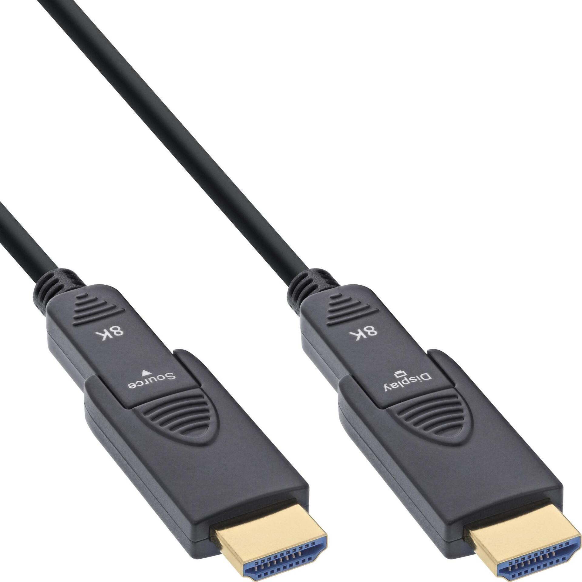 InLine HDMI AOC Kabel Ultra High Speed HDMI 8K4K Stecker abnehmbar 30m - Kabel - Audio/Multimedia (17930O) von InLine