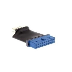 InLine - Interner USB-Adapter - 19-polige USB3.0-Stiftleiste (W) - 10-poliger USB-Header (M) - Schwarz (33449L) von InLine