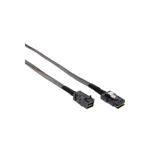 InLine - Internes SAS-Kabel - mit Sidebands - gerade durchgeführt - 4-Lane - 4x Mini SAS HD (SFF-8643) zu 36 PIN 4iMini MultiLane - 50cm - Schwarz (27628A) von InLine