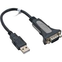 InLine - Kabel USB / seriell - USB (M) zu DB-9 (M) - 25cm - Daumenschrauben - Schwarz (33306I) von InLine