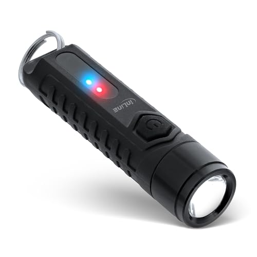 InLine® Schlüsseltracker kompatibel mit Apple Wo ist? (nur iOS), LED-Schlüsselanhänger, Schlüsselfinder, Airtag Alternative mit Ortungsfunktion, Bluetooth Tracker, 40080L von InLine