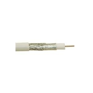 InLine - Bulk-Antennenkabel - 100,0m - doppelt abgeschirmtes Koaxialkabel - 95 dB - weiß (69961Q) von InLine